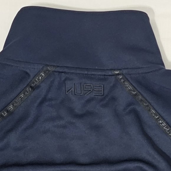 HUGO Boss Navy Zip Track Jacket Mens Medium Minimalist Designer Athleisure - Picture 9 of 9